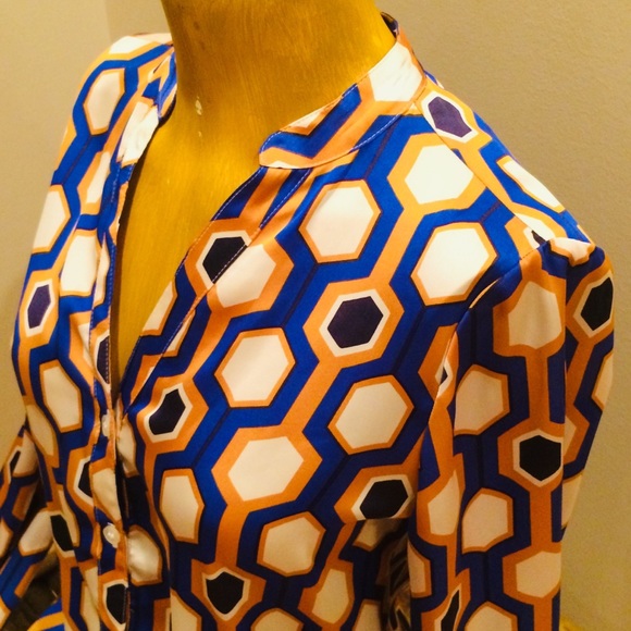 THE LIMITED Geo Blouse - XS - Picture 8 of 11